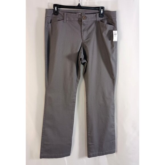 Old Navy Pants 12P NWT Gray Bootcut Mid Rise Women’s Career Work Dress Slacks - Picture 1 of 7
